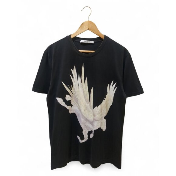 Givenchy Rare Pegasus Graphic T-shirt in black cotton (M)